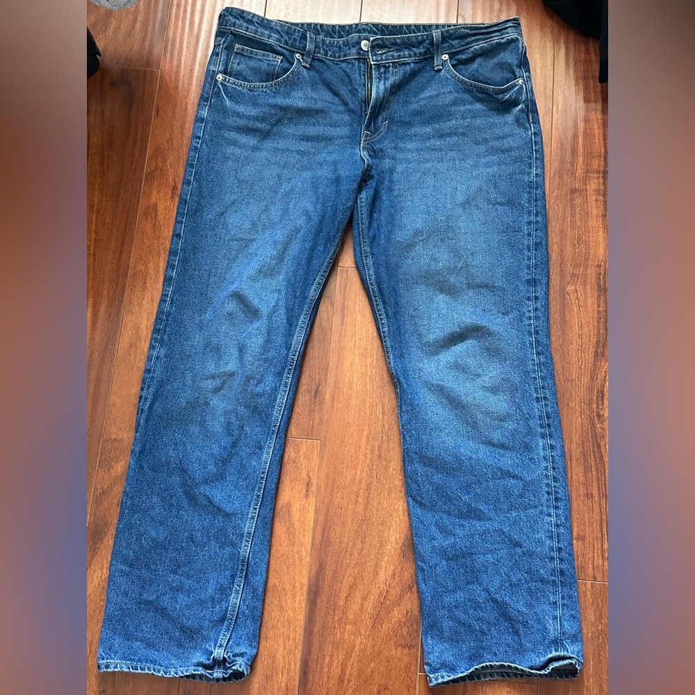 Women Straight Legged Mid-Rise Denim Jeans (Size 16)